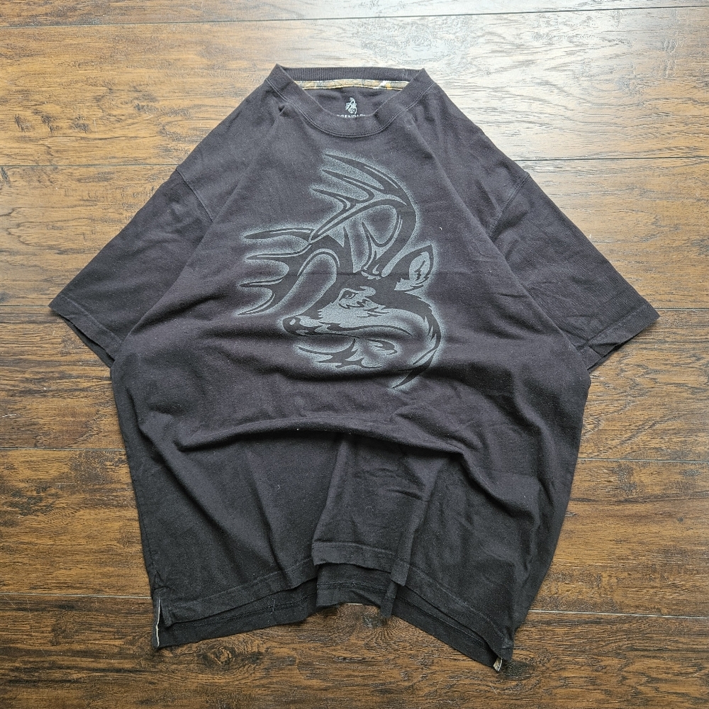 Legendary Whitetails Logo Black Graphic T-shirt Size 2XL